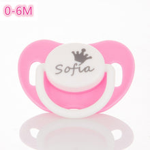 Load image into Gallery viewer, MIYOCAR custom pacifiers any name text can make BPA free safe personalized pacifierP dummy FDA pass baby best choice baby shower