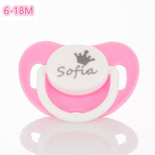 Load image into Gallery viewer, MIYOCAR custom pacifiers any name text can make BPA free safe personalized pacifierP dummy FDA pass baby best choice baby shower