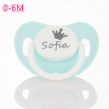 Load image into Gallery viewer, MIYOCAR custom pacifiers any name text can make BPA free safe personalized pacifierP dummy FDA pass baby best choice baby shower