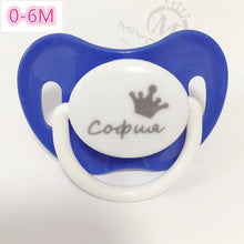 Load image into Gallery viewer, MIYOCAR custom pacifiers any name text can make BPA free safe personalized pacifierP dummy FDA pass baby best choice baby shower