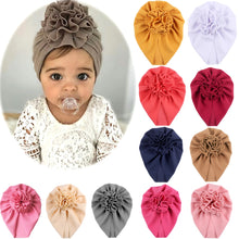 Load image into Gallery viewer, Knot Bow Baby Headbands Toddler Headwraps Baby Flower Turban Hats Babes Caps Elastic Hair Accessories 2020 New