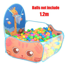 Load image into Gallery viewer, 1.5M Portable Baby Playpen Children Ball Pit with Basketball Hoop Kids Dry Ball Pool Folding Indoor Outdoor Ballenbak Toys