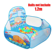 Load image into Gallery viewer, 1.5M Portable Baby Playpen Children Ball Pit with Basketball Hoop Kids Dry Ball Pool Folding Indoor Outdoor Ballenbak Toys