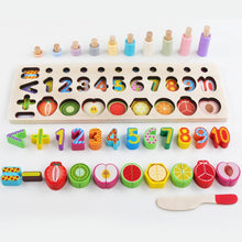 Load image into Gallery viewer, Montessori Educational Wooden Toys for Kids Montessori Toys Board Math Fishing Montessori Toys Educational for 1 2 3 Years Old