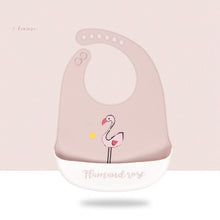 Load image into Gallery viewer, Silicone Baby Bibs Food Grade Waterproof Baby Feedings Table Ware Set Bib For New Silicone Bibs For Girls And Boys