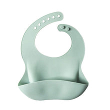 Load image into Gallery viewer, Silicone Baby Bibs Food Grade Waterproof Baby Feedings Table Ware Set Bib For New Silicone Bibs For Girls And Boys