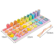 Load image into Gallery viewer, Montessori Educational Wooden Toys for Kids Montessori Toys Board Math Fishing Montessori Toys Educational for 1 2 3 Years Old