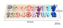 Load image into Gallery viewer, Montessori Educational Wooden Toys for Kids Montessori Toys Board Math Fishing Montessori Toys Educational for 1 2 3 Years Old