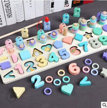 Load image into Gallery viewer, Montessori Educational Wooden Toys for Kids Montessori Toys Board Math Fishing Montessori Toys Educational for 1 2 3 Years Old
