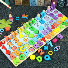 Load image into Gallery viewer, Montessori Educational Wooden Toys for Kids Montessori Toys Board Math Fishing Montessori Toys Educational for 1 2 3 Years Old