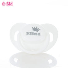 Load image into Gallery viewer, MIYOCAR custom pacifiers any name text can make BPA free safe personalized pacifierP dummy FDA pass baby best choice baby shower
