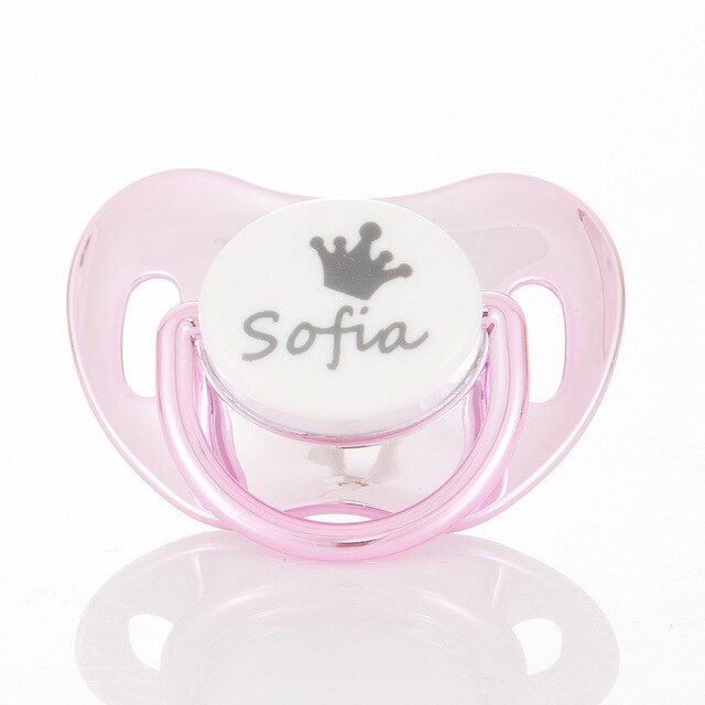 MIYOCAR custom pacifiers any name text can make BPA free safe personalized pacifierP dummy FDA pass baby best choice baby shower