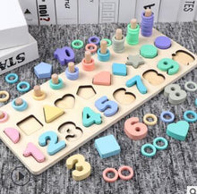 Load image into Gallery viewer, Montessori Educational Wooden Toys for Kids Montessori Toys Board Math Fishing  Montessori Toys Educational for 1 2 3 Years Old
