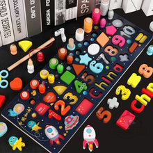Load image into Gallery viewer, Montessori Educational Wooden Toys for Kids Montessori Toys Board Math Fishing  Montessori Toys Educational for 1 2 3 Years Old
