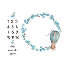 Load image into Gallery viewer, Baby Blanket Newborn Swaddle Stroller Bedding Wrap Photo Background Cloth Monthly Growth Number Photography Props Unisex
