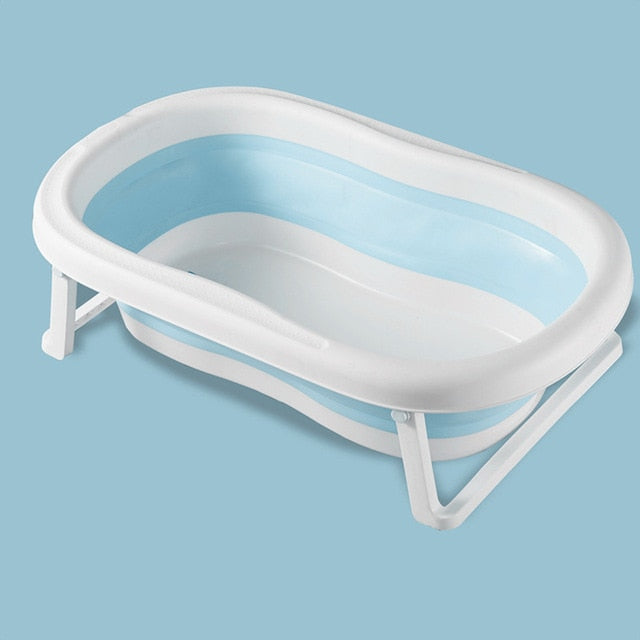 Large Folding Baby Bath Tub Portable Bath Bucket Anti-Slip Bottom Newborn Baby Swim Tubs Portable Children Non-Slip Kids Bathtub